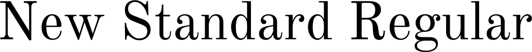 New Standard Regular